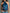 Retro High-Neck Floral Print Teal Satin Halter Scarf  Blouse