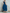 Drawstring Waist Denim Midi Dress