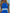 Elegant sports sleeveless puff hem blue and white contrast mini dress