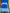 Elegant sports sleeveless puff hem blue and white contrast mini dress