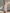 Casual Retro Gray Classic Striped Sleeveless Hooded Half-zip Cotton Mini Dress