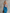 Women's Casual Printed Strapless Top Paired With Woven Blue Trousers MDZ0150F3LXY