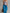 Women's Casual Printed Strapless Top Paired With Woven Blue Trousers MDZ0150F3LXY