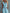 Casual Fashion Light Blue Cotton-Linen Crew-Neck Top And Wide-Leg Pants Set