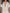 Refined Casual Hooded V-neck Asymmetrical Hem Off-white Cotton-Linen Midi Dress