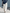 Women's Blue & White Textured Linen Matching Outfit With 3/4 Sleeve Striped Cuff Tunic & Elastic Waist Linen Pants, Contemporary Versatile Summer Outfit MDZ0897F9LYL