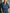 Women's Retro Casual Style Navy Blue Linen Blend Shirt Style Collar Half Placket Elastic Waist Cuffed Ankle Full Length Jumpsuit MDZ1018F8GMJ