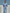 Women's Blue & White Gingham Cotton Two-Piece Set With Puff Sleeve Crop Top & Tiered Maxi Pants, Casual Summer Resort Outfit MDZ1153F7LYL