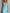 Flowy Stylish Halter V-neck Light Blue Striped Maxi Dress