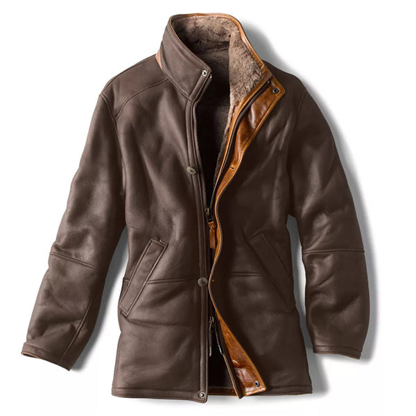 Vintage Finest Shearling Coat Brown / M