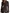 Brown Asymmetrical Zip Ribbed Knit Jacket