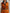 Orange Denim Collar Sleeveless Belted Midi Dress