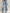 Structured Shoulder Distressed Denim Jumpsuit With Drawstring Waist