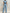 Structured Shoulder Distressed Denim Jumpsuit With Drawstring Waist