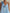 Sky Blue Floral Applique Loose Maxi Dress