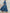 Puff Sleeve Belted Denim Midi Dress