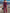 Fashion Retro Rose Red Velvet Faux Fur Collar Long Sleeve Flared Jumpsuit