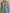 Light Blue Halter Denim Jumpsuit - Keyhole Neck & Pockets