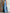 Color Block Halter Denim Maxi Dress