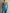 Striped Denim Two-Piece Set (Camisole + Cargo Pants)