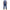Men's Casual Washed Denim Multi-pocket Loose Overalls 89142810M