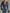 Vintage Casual Western Hooded V-neck Zipper Velvet Stitching Blue Denim Jumpsuit
