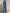 Sleeveless Denim Wide-Leg Jumpsuit With Orange Piping & Half-Zip