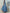 Sleeveless Stand Collar Gathered Denim Midi Dress