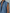 Sleeveless Stand Collar Gathered Denim Midi Dress