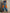 Color Block Wide-Leg Denim Pants With Slit Hem