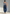 Women's Navy & White Striped Cotton-Blend Two-Piece Set With Square Neck Sling Top & Drawstring Harem Jogger Pants, Minimalist Casual Vacation Outfit MDZ0518F8LYL