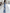 Casual Retro Light Blue Denim Flared Long-Sleeved Wide-Leg Raw Edge Jumpsuit