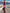 Fashion Retro Rose Red Velvet Faux Fur Collar Long Sleeve Flared Jumpsuit