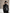 Personality And Fashion High Collar Oblique Zipper Black PU Jacket