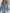 Casual Retro Light Blue Denim Flared Long-Sleeved Wide-Leg Raw Edge Jumpsuit