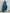 Drawstring Waist Denim Midi Dress