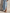Contrast Trim Split Neck Denim Kaftan Dress