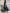 Sleeveless Stand Collar Belted Denim Maxi Dress