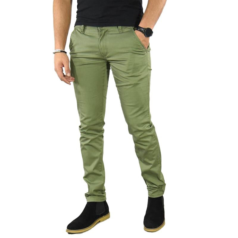 Men's Solid Color Casual Trousers 84493704X