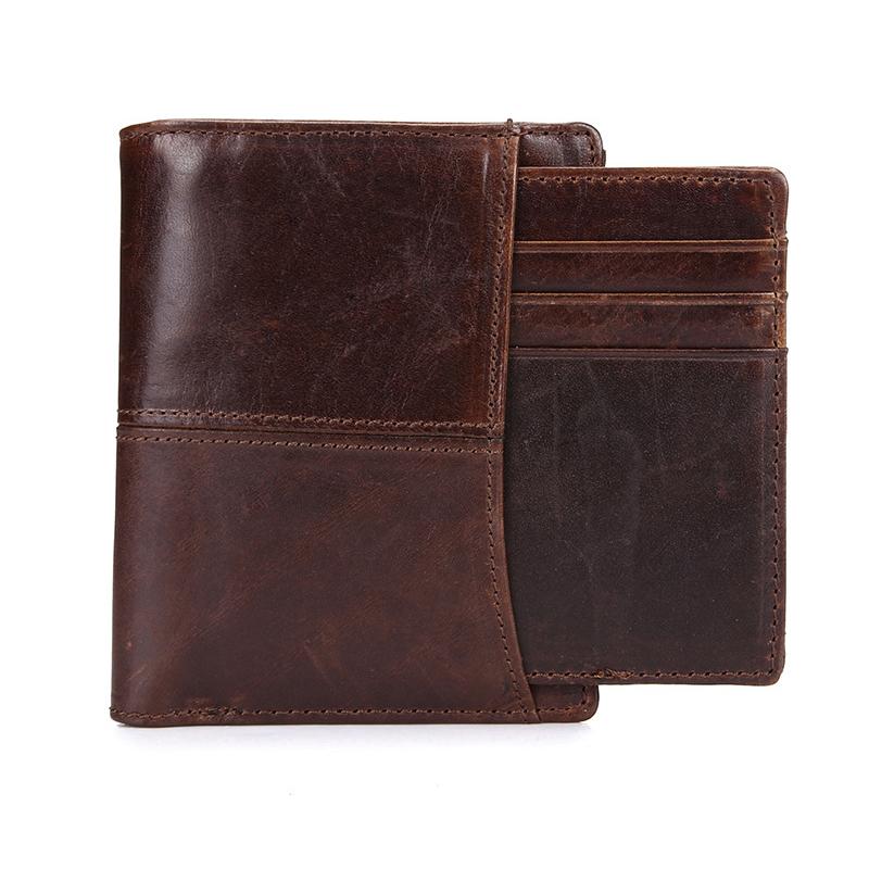 Men's Vintage Leather Large Capacity SIM Card Holder Wallet 98597500Y