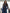 Casual Loose Retro Red Topstitched Denim Wide Leg Long Sleeve Jumpsuit