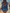 Fashion Casual Button Denim Blue Long Sleeve Raw Edge Mini Dress